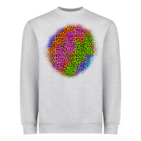 Heather Grey halloween leopard patch 5 Heavyweight Sweatshirt - BundleAndBundleShop