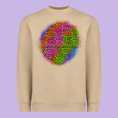 Halloween Leopard Patch 5 Heavyweight Sweatshirt Designed By Bundleandbundleshop