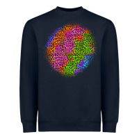 Navy halloween leopard patch 5 Heavyweight Sweatshirt - BundleAndBundleShop