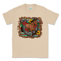 Mushroom western horse horseshoe roses sunflowers serape leopard Classic Tee - Artiststas