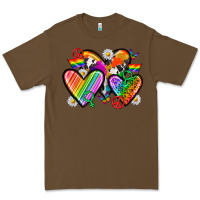 Cacao pride hearts Premium Tee - texasbilliewilder