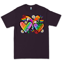 Plum pride hearts Premium Tee - texasbilliewilder