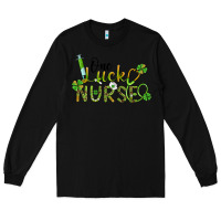 Black one lucky nurse Long Sleeve Tee - BarkalooDesign