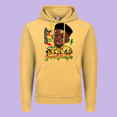 Juneteenth Black Boy Vintage Hoodie Designed By Hra Design Shop