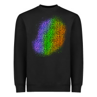 Black halloween leopard patch 4 Heavyweight Sweatshirt - BundleAndBundleShop
