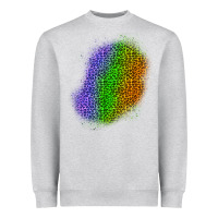 Heather Grey halloween leopard patch 4 Heavyweight Sweatshirt - BundleAndBundleShop