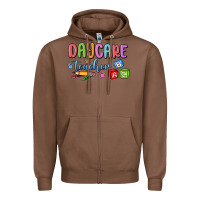Chestnut daycare teacher Zipper Hoodie - MaliasSmallBusiness