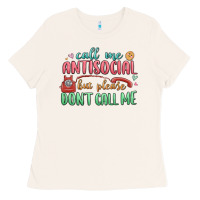 Bone call me antisocial but please dont call me Ladies Tee - MaliasSmallBusiness