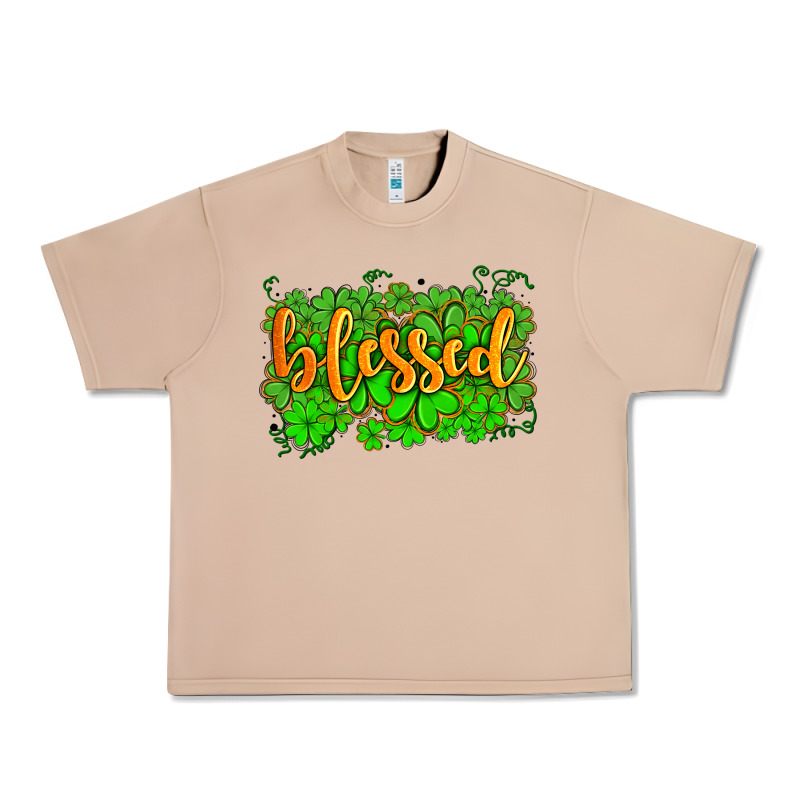 Blessed With  Shamrocks Urban Heavy Tee by AdoDesignShop | Teevron