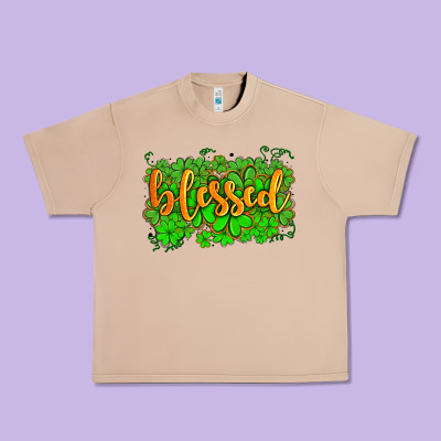 Blessed With  Shamrocks Urban Heavy Tee Designed By Adodesignshop