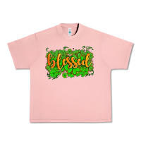 Salmon blessed with  shamrocks Urban Heavy Tee - AdoDesignShop