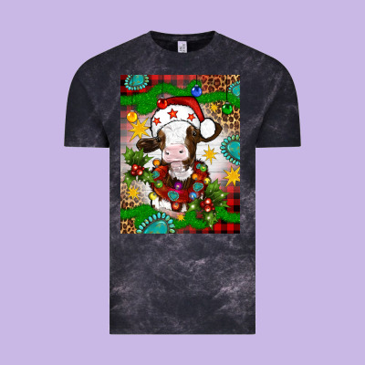 Christmas Cow Air Freshener Vintage Tee Designed By Artiststas
