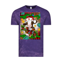Cloud Purple christmas cow air freshener Vintage Tee - Artiststas