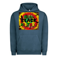 Pigment Midnight Navy we are black history Urban Hoodie - CowGirlArtShop