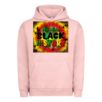 Pigment Salmon we are black history Urban Hoodie - CowGirlArtShop