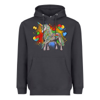 Smoke autism unicorn Heavyweight Hoodie - LillyAllenDesigns