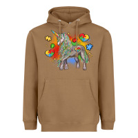 Toasted Coconut autism unicorn Heavyweight Hoodie - LillyAllenDesigns