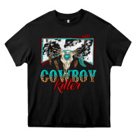 Black cowboy killer Heavy Core Tee - texasbilliewilder