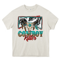 Cream cowboy killer Heavy Core Tee - texasbilliewilder