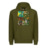 Army Green wild and free cowgirl boots Premium Hoodie - RanaPortraitStore