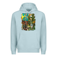 Blue Mist wild and free cowgirl boots Premium Hoodie - RanaPortraitStore