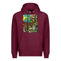 Burgundy wild and free cowgirl boots Premium Hoodie - RanaPortraitStore