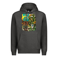 Charcoal Heather wild and free cowgirl boots Premium Hoodie - RanaPortraitStore