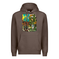 Coffee wild and free cowgirl boots Premium Hoodie - RanaPortraitStore