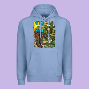 Wild And Free Cowgirl Boots Premium Hoodie Designed By Ranaportraitstore