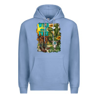 Colony Blue wild and free cowgirl boots Premium Hoodie - RanaPortraitStore