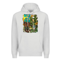 Dove Grey wild and free cowgirl boots Premium Hoodie - RanaPortraitStore