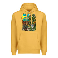 Mustard wild and free cowgirl boots Premium Hoodie - RanaPortraitStore