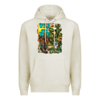 Oatmeal Heather wild and free cowgirl boots Premium Hoodie - RanaPortraitStore