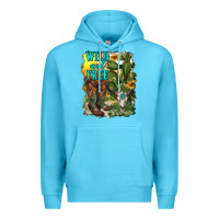Ocean Blue wild and free cowgirl boots Premium Hoodie - RanaPortraitStore