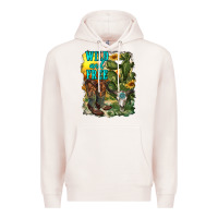 Pale Pink wild and free cowgirl boots Premium Hoodie - RanaPortraitStore