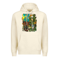 Sandshell wild and free cowgirl boots Premium Hoodie - RanaPortraitStore