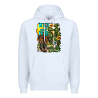 White wild and free cowgirl boots Premium Hoodie - RanaPortraitStore