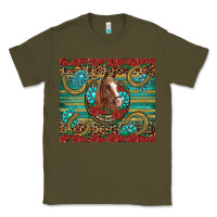 Army Green western horse horseshoe roses gemstones glitter wooden Classic Tee - Artiststas
