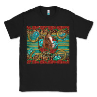 Black western horse horseshoe roses gemstones glitter wooden Classic Tee - Artiststas