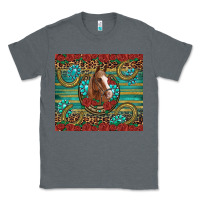 Charcoal Heather western horse horseshoe roses gemstones glitter wooden Classic Tee - Artiststas