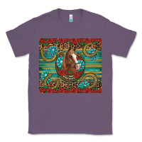 Lavender western horse horseshoe roses gemstones glitter wooden Classic Tee - Artiststas