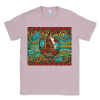 Lilac western horse horseshoe roses gemstones glitter wooden Classic Tee - Artiststas