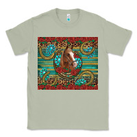 Matcha western horse horseshoe roses gemstones glitter wooden Classic Tee - Artiststas