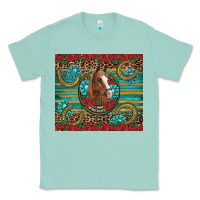 Seafoam western horse horseshoe roses gemstones glitter wooden Classic Tee - Artiststas