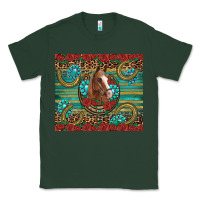 Sports Green western horse horseshoe roses gemstones glitter wooden Classic Tee - Artiststas
