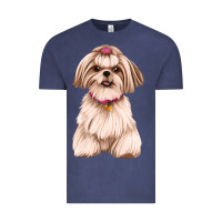 Shih Tzu Dog Design Vintage Tee | Teevron