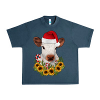 Midnight Navy calf sunflower christmas Urban Heavy Tee - JahusDesignShop
