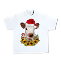 White calf sunflower christmas Urban Heavy Tee - JahusDesignShop