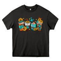 Asphalt cross coffee cups Heavy Core Tee - texasbilliewilder