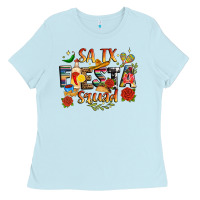 Baby Blue fiesta squad Ladies Tee - JahusDesignShop